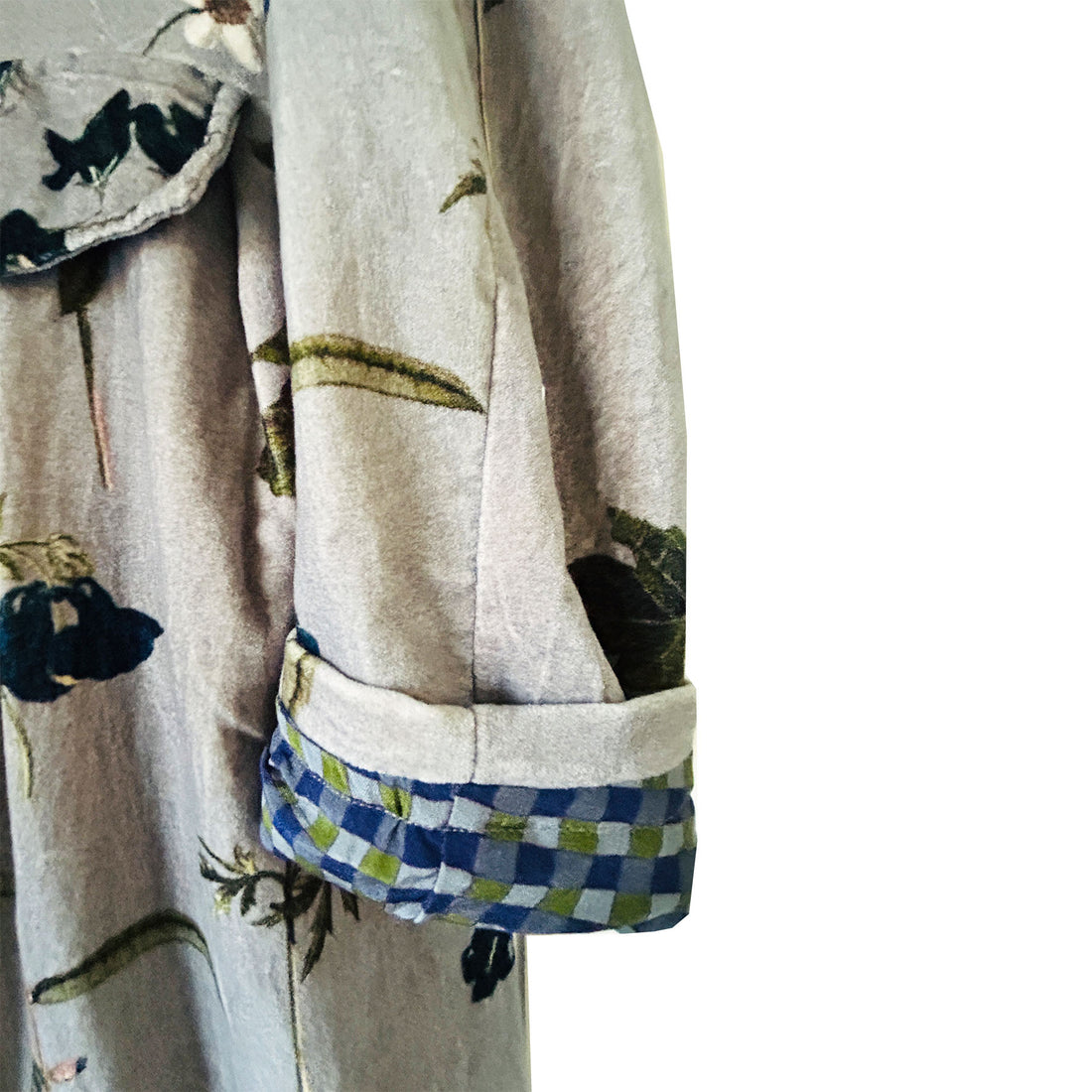 Valeria Velvet Coat - Glacial