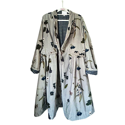 Valeria Velvet Coat - Glacial