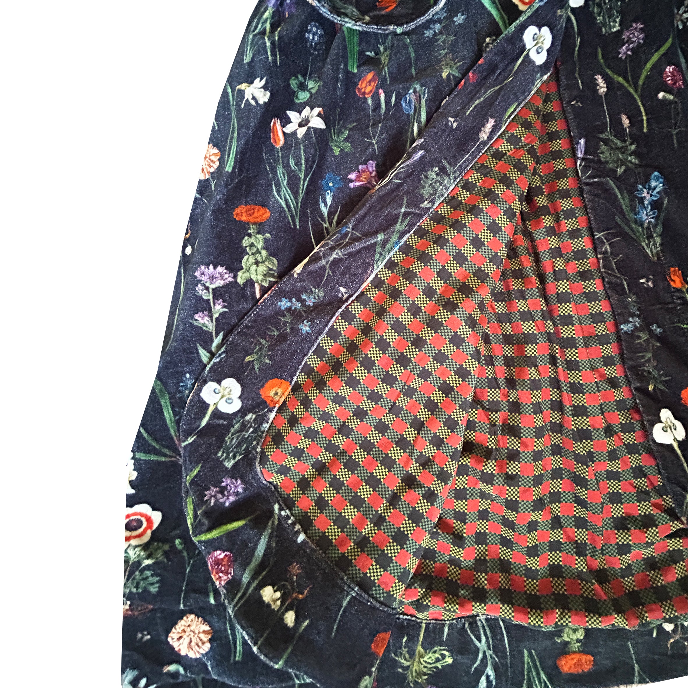 Valeria Velvet Coat - Winter Blooms