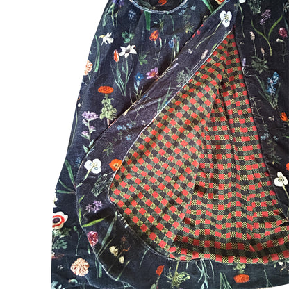 Valeria Velvet Coat - Winter Blooms