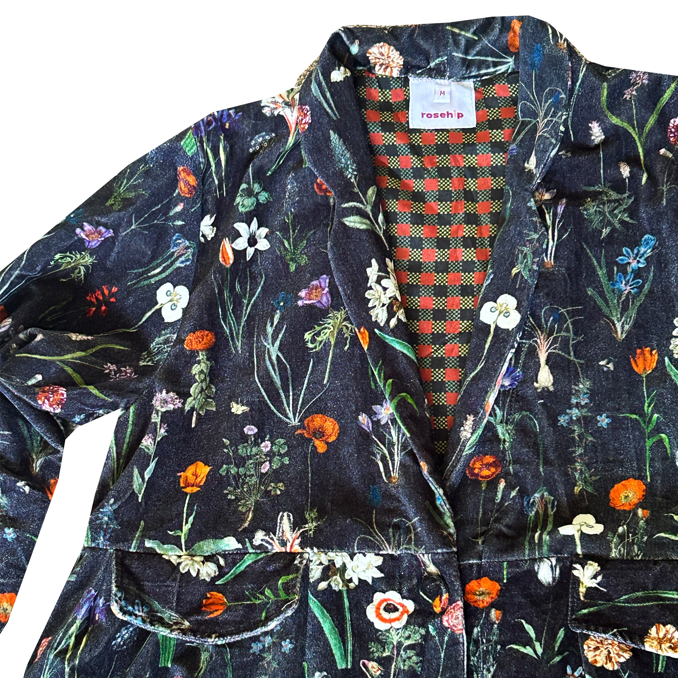 Valeria Velvet Coat - Winter Blooms
