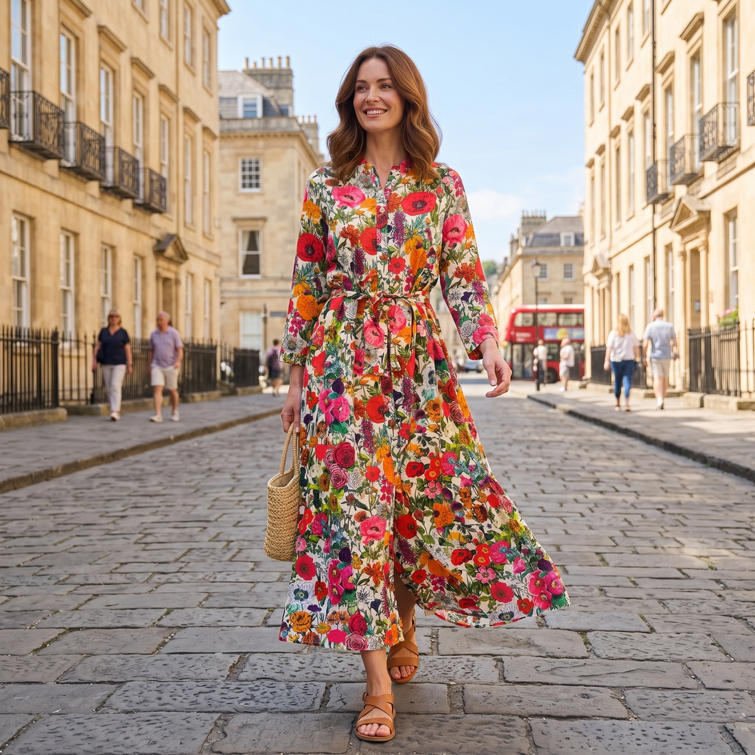 Ally Cotton Dress - Carnival