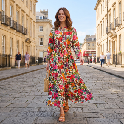 Ally Cotton Dress - Carnival