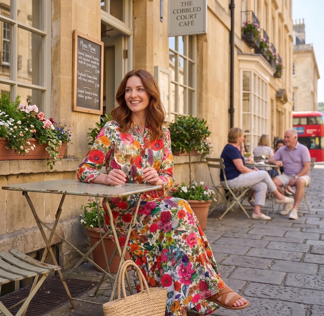 Ally Cotton Dress - Carnival