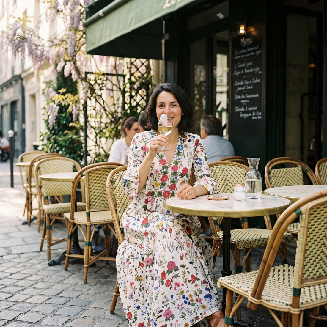 Annabel Cotton Dress - Barton White