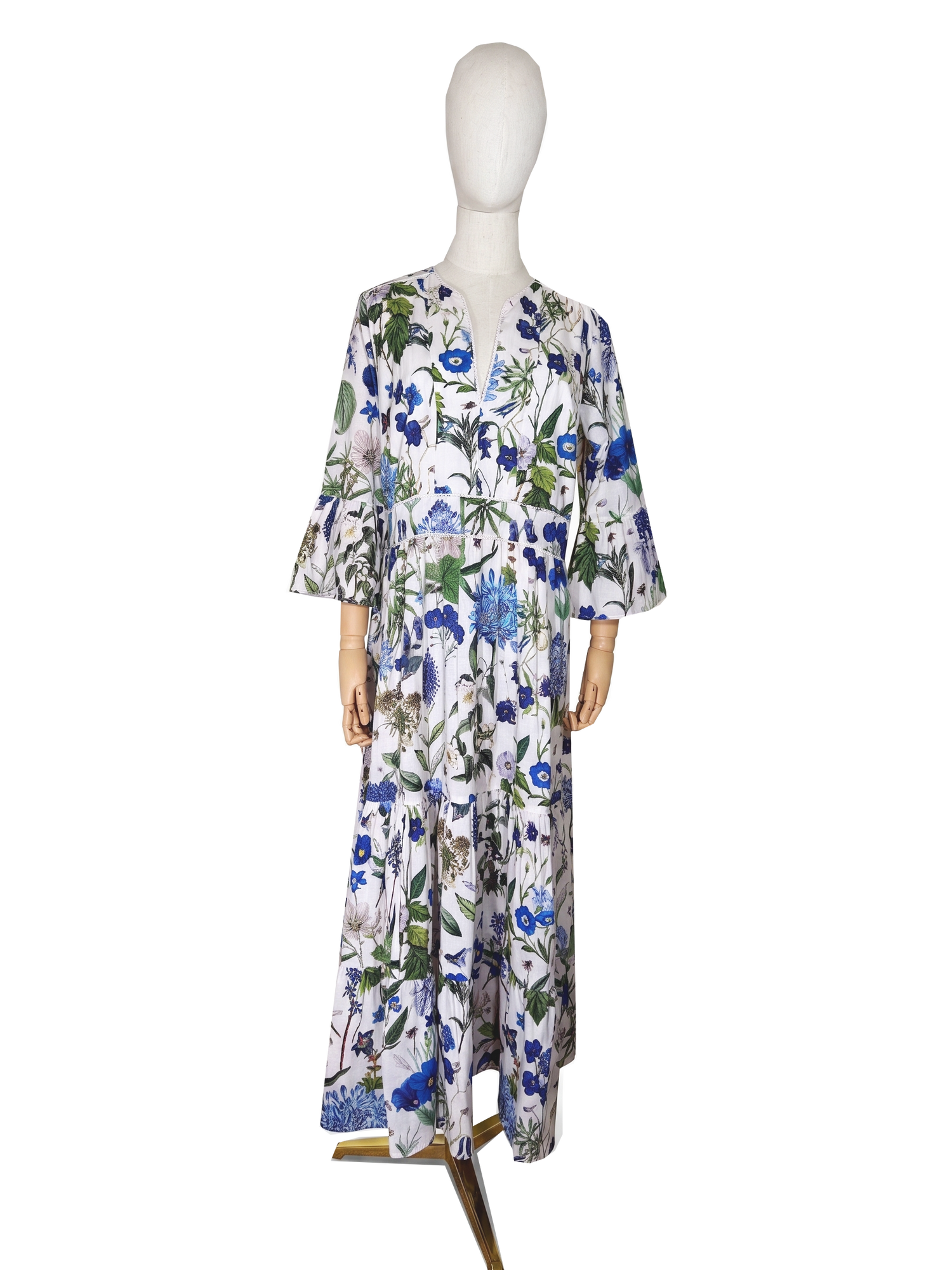 Annabel Cotton Dress - Cobalt
