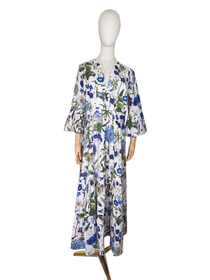 Annabel Cotton Dress - Cobalt