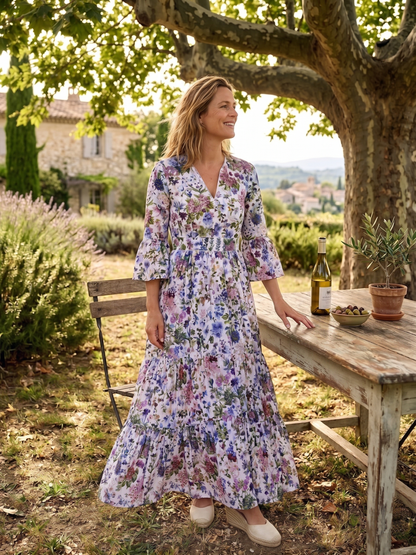 Annabel Cotton Dress - Petal Panels