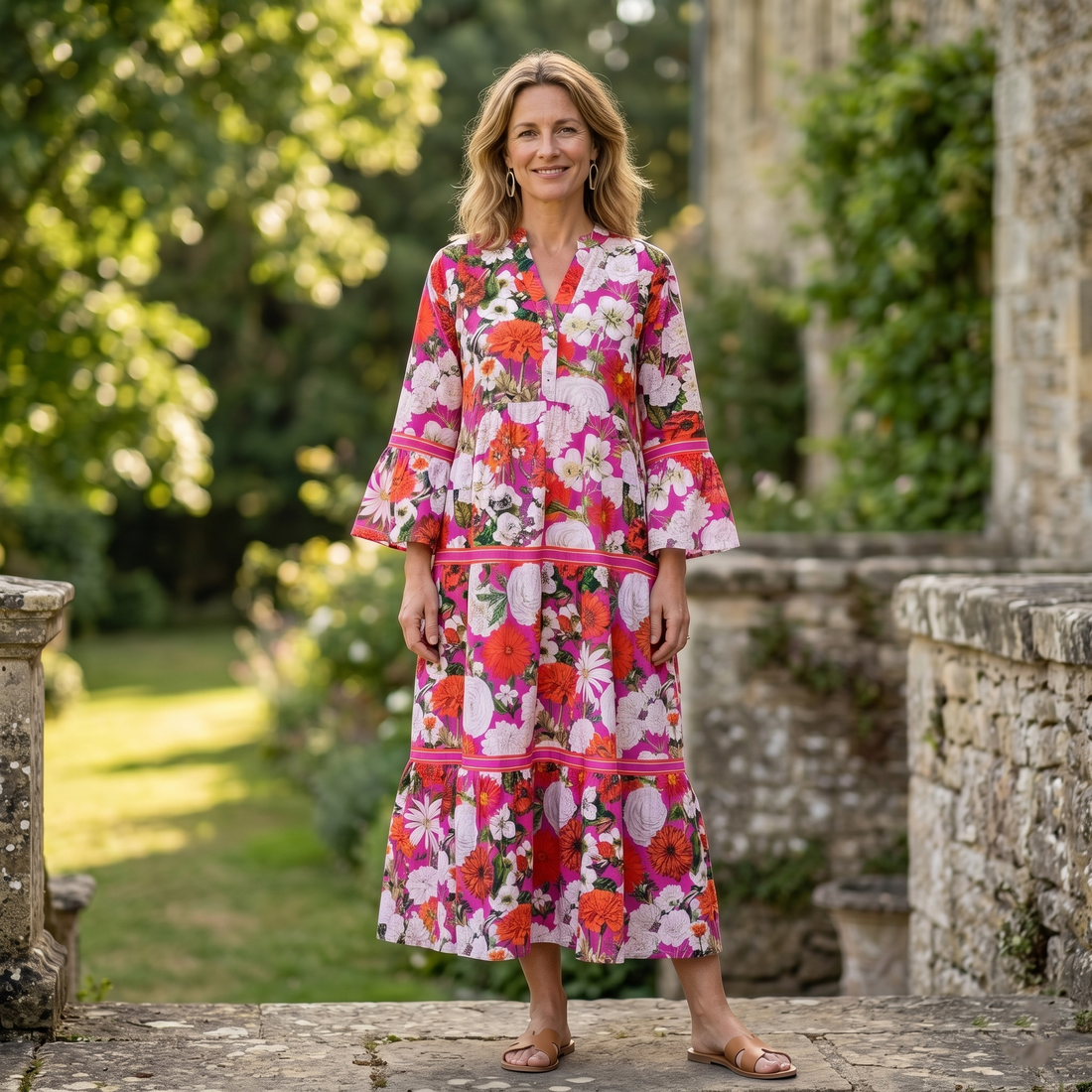 Cleo Cotton Dress - Summer Madness