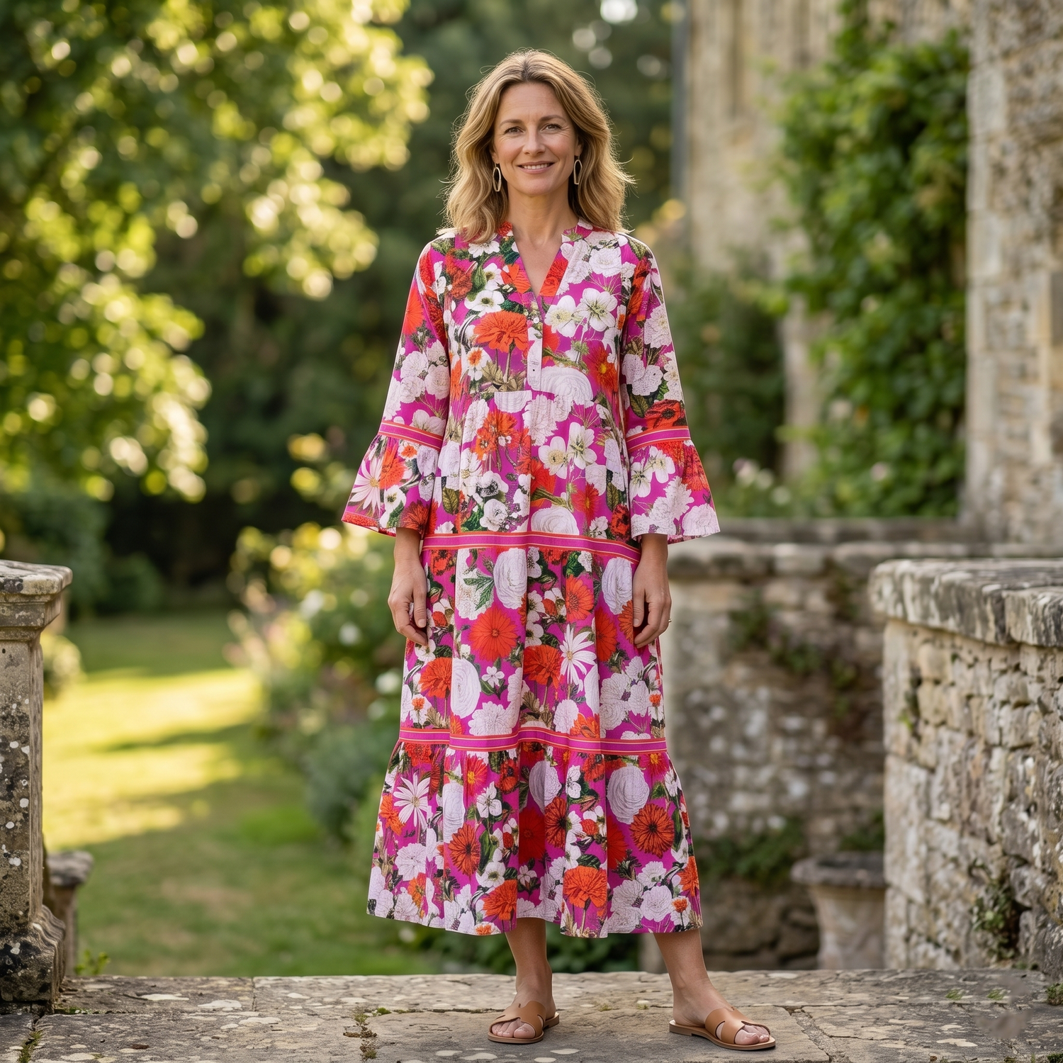 Cleo Cotton Dress - Summer Madness
