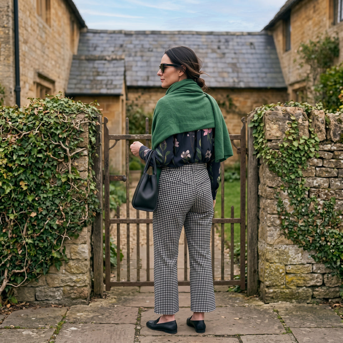 Freya Trousers - Black Checks