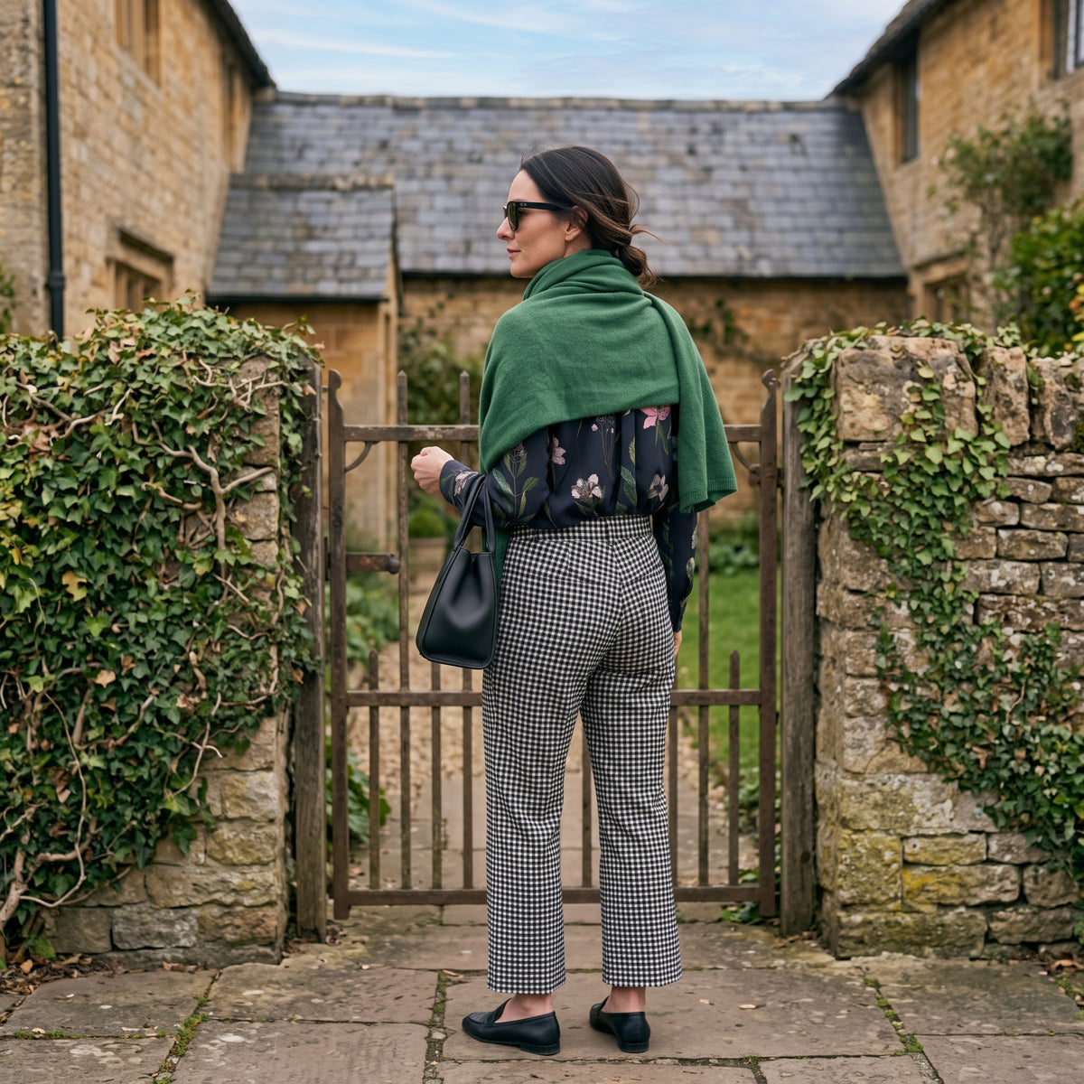 Freya Trousers - Black Checks