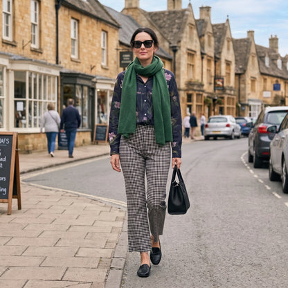 Freya Trousers - Black Checks