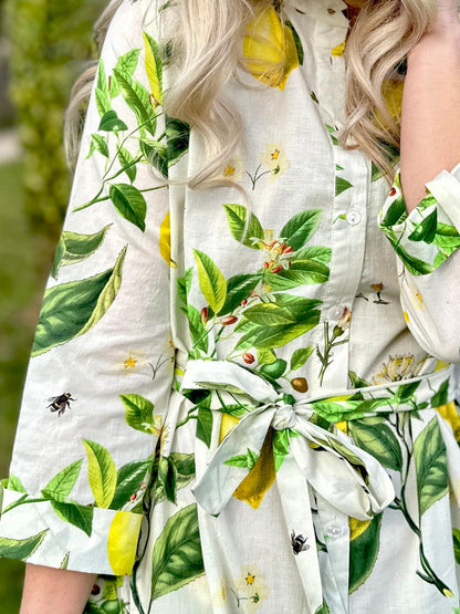 Lydia Linen Dress - Wildgrass