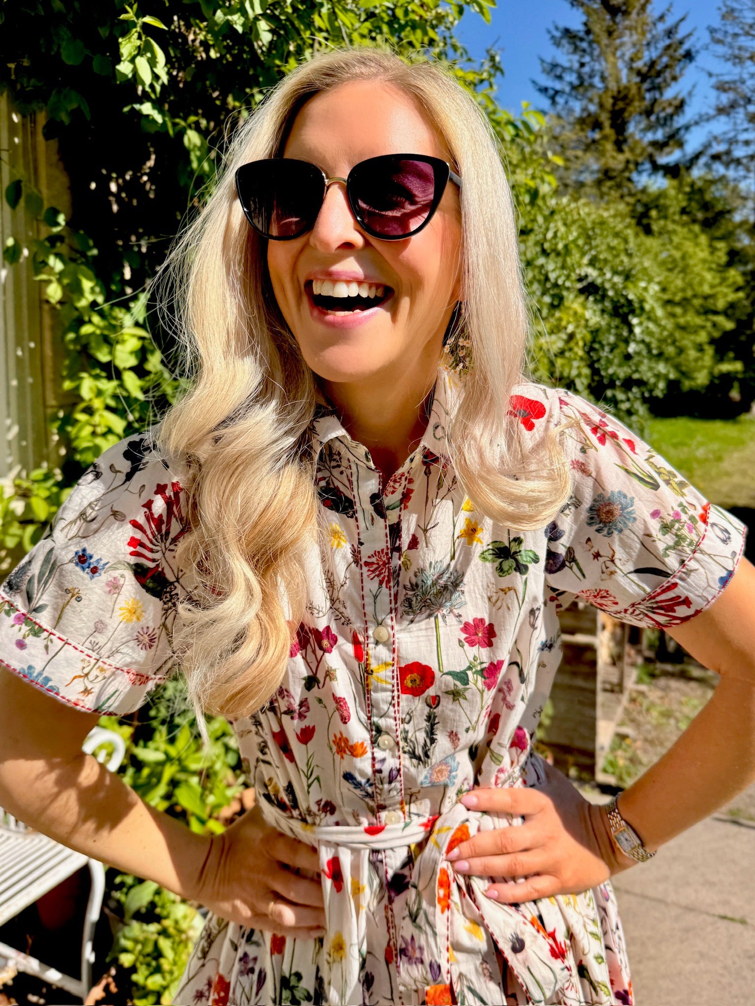 Lottie Cotton Dress - Summer Bulbs