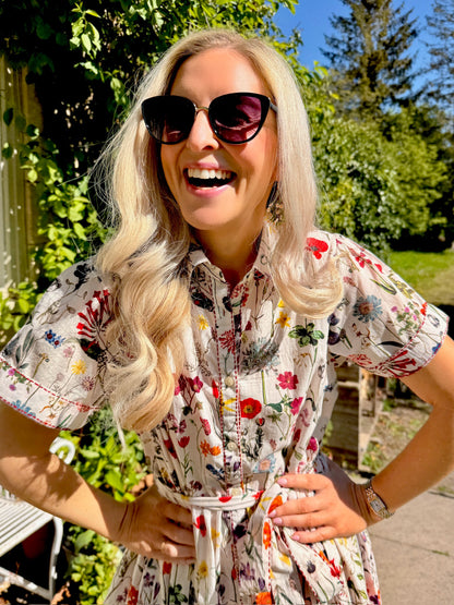 Lottie Cotton Dress - Summer Bulbs