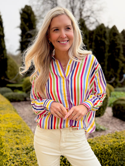 Stacey Shirt - Barton Summer Stripes