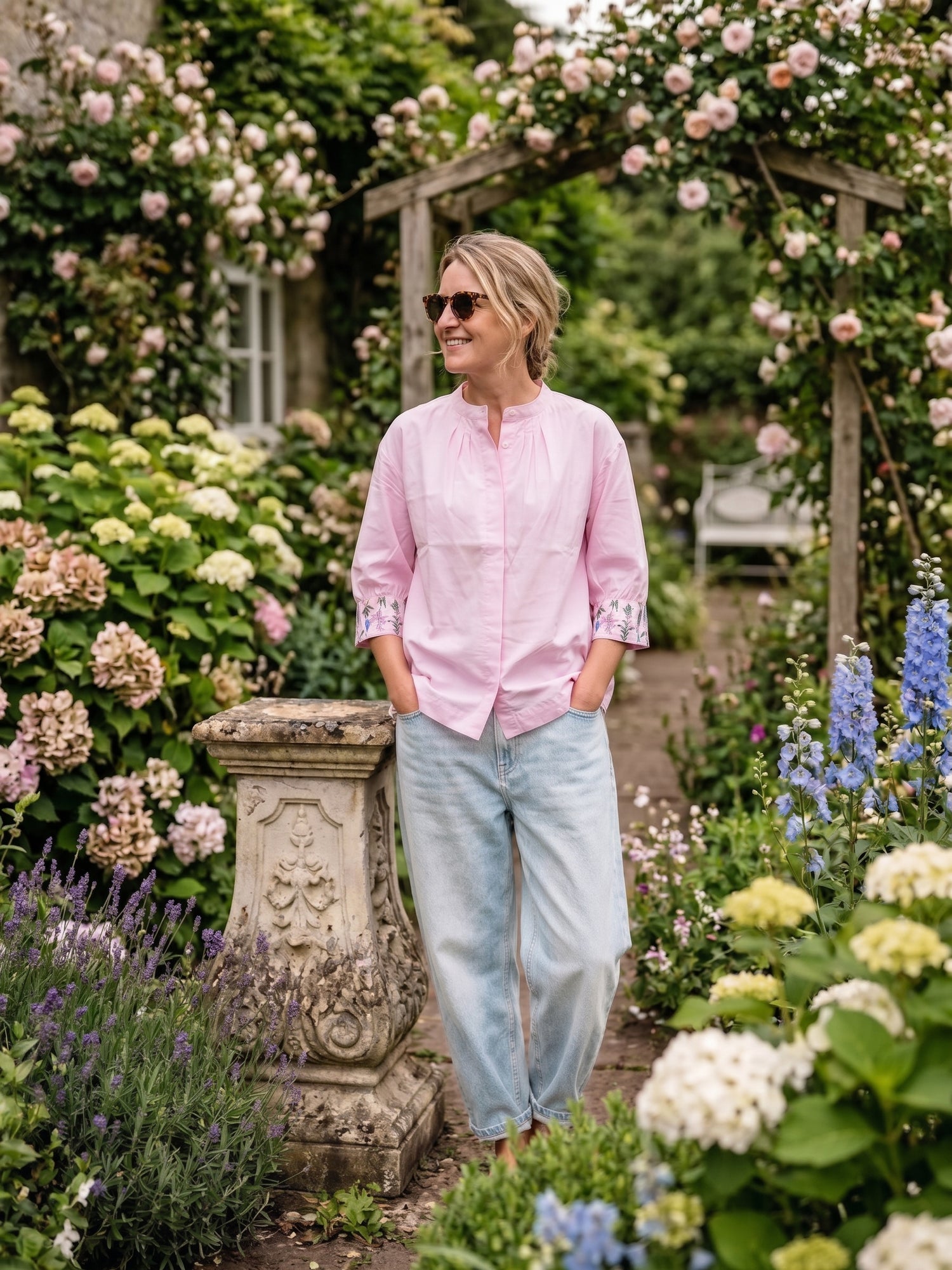 Ivy Cotton Shirt - embroidered