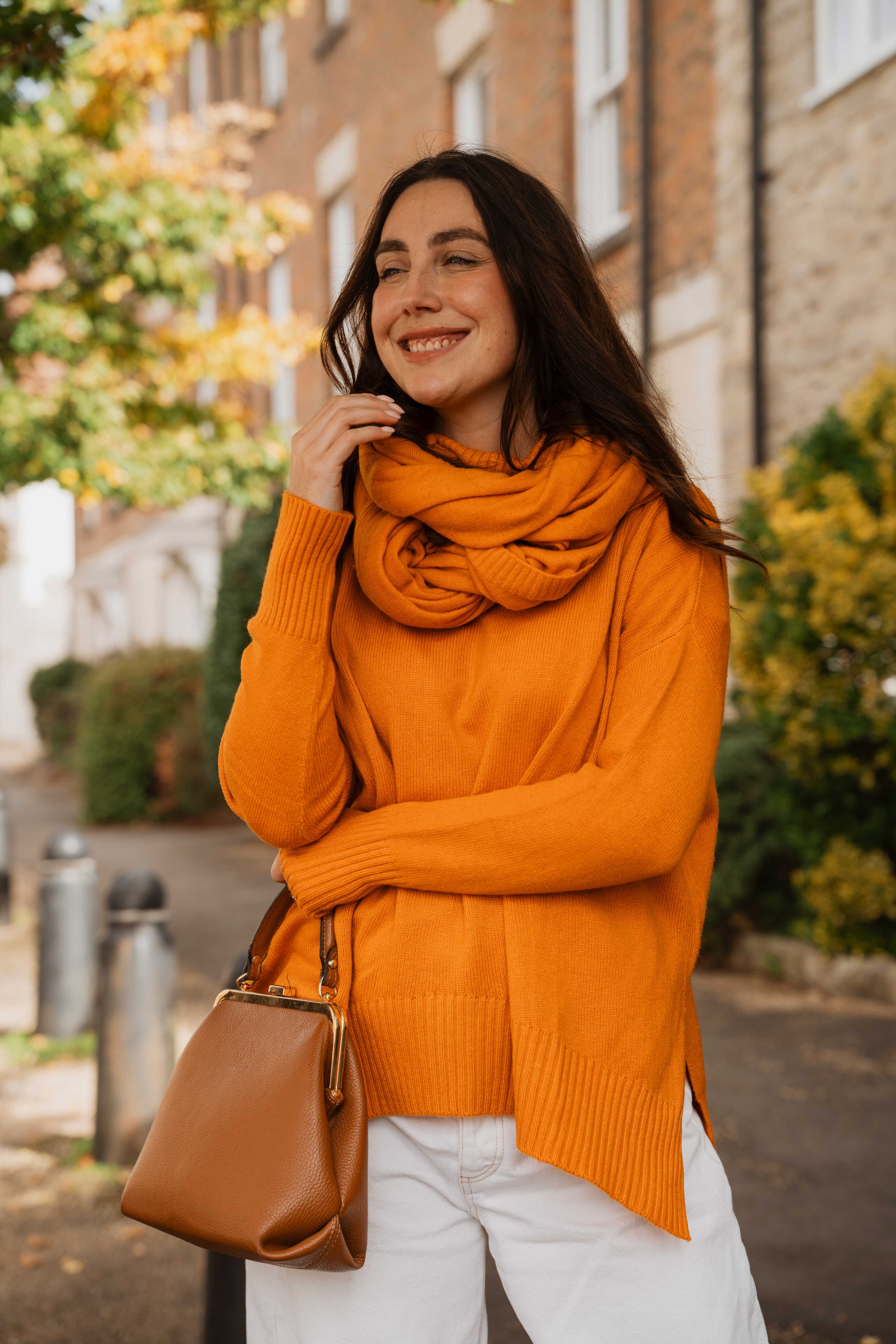 Roll Neck Jumper - Seed Pearl