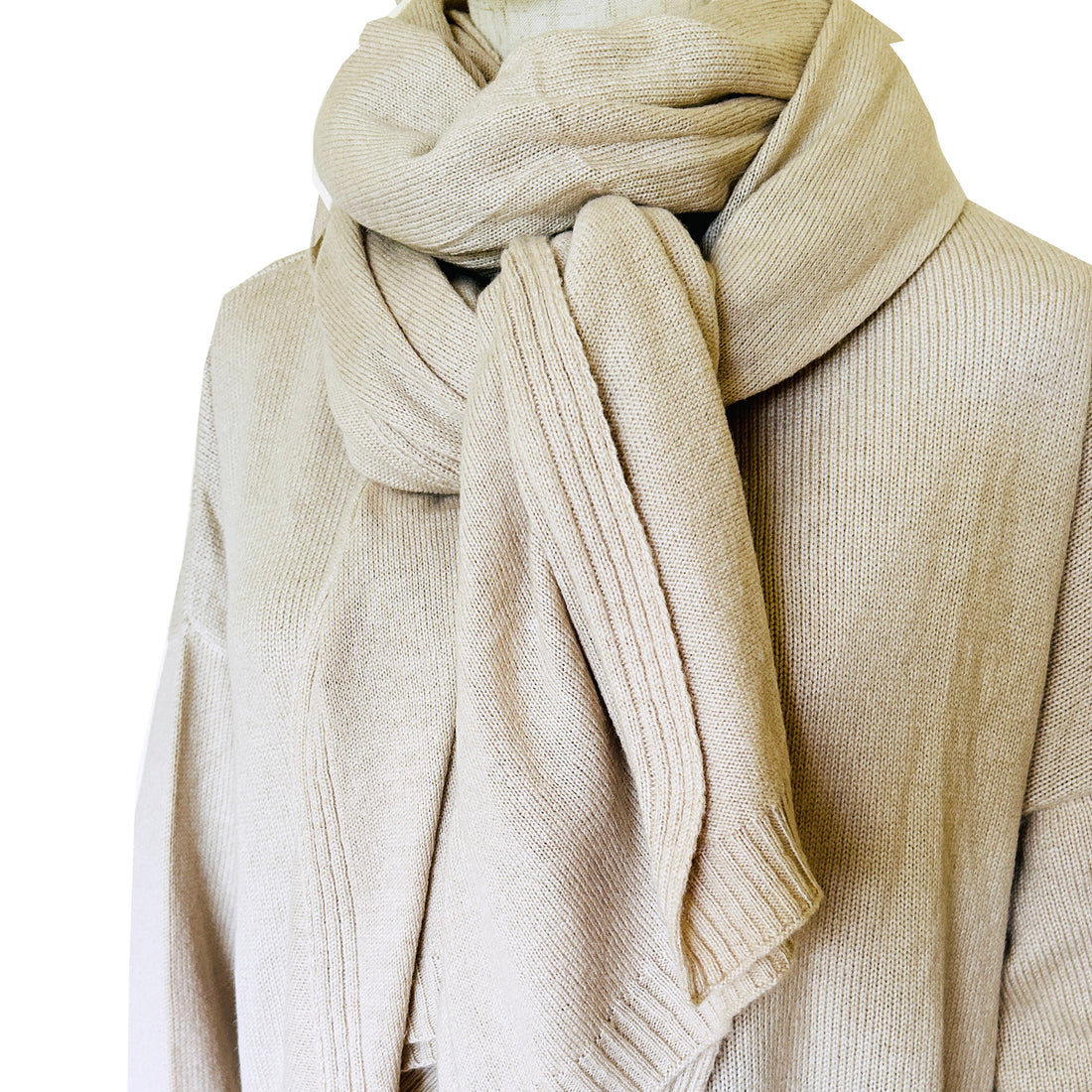 Roll Neck Jumper - Seedpearl