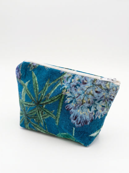 Small Lipstick Pouch Brushed Cotton - Cold Nights