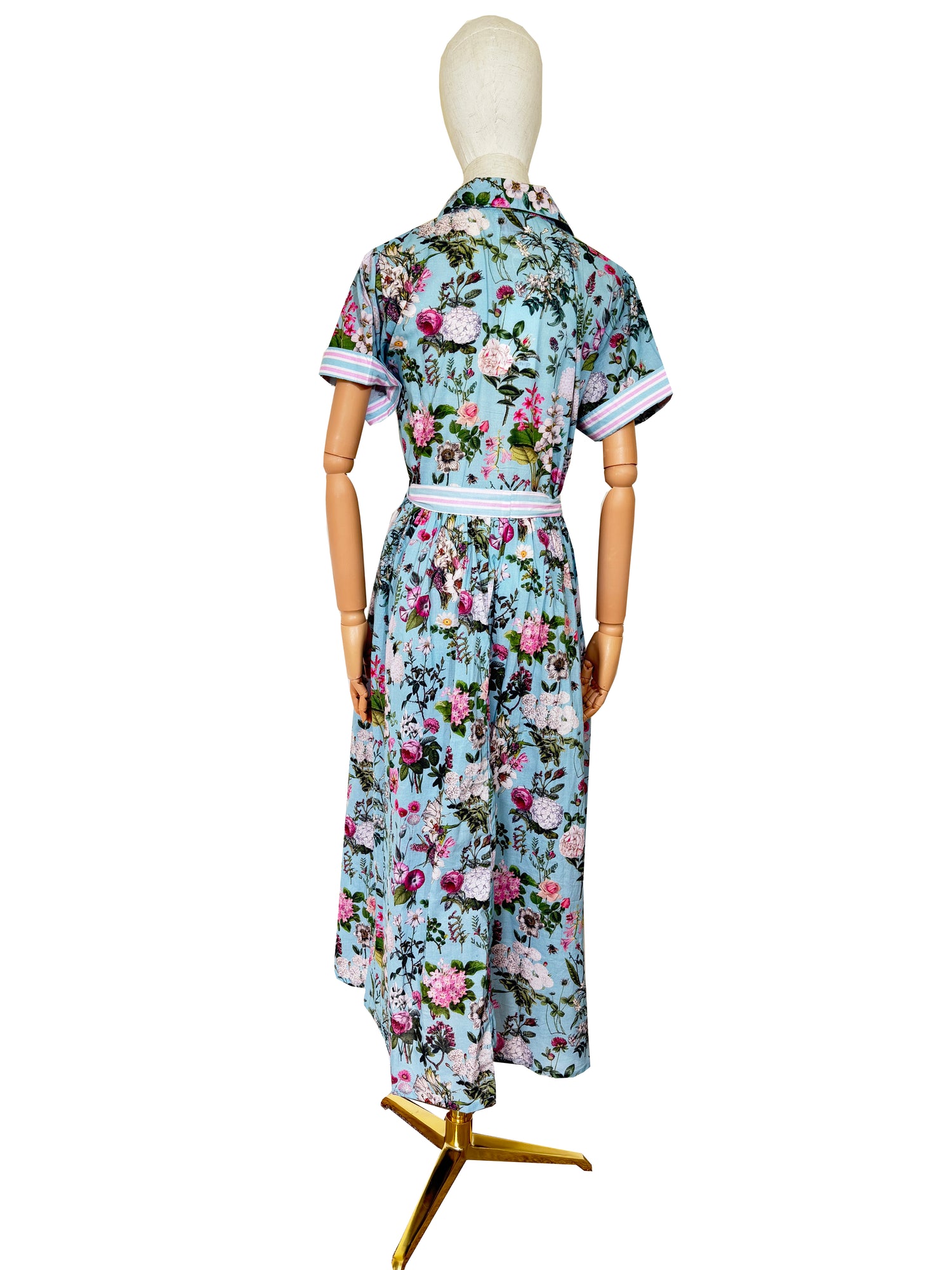 Lottie Cotton Dress - Blue Bouquet