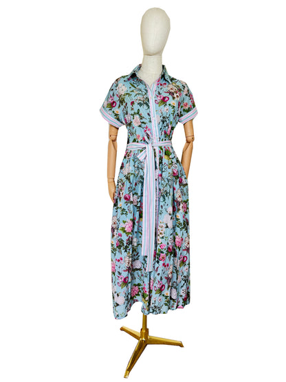 Lottie Cotton Dress - Blue Bouquet
