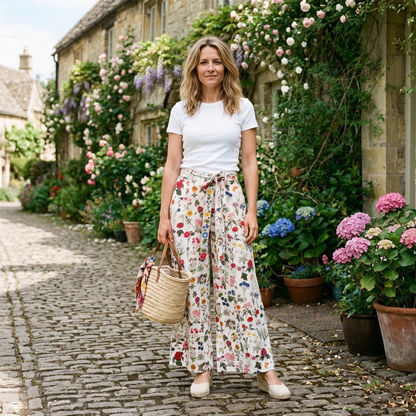 Matilda Cotton Trousers - Barton White