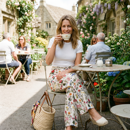 Matilda Cotton Trousers - Barton White