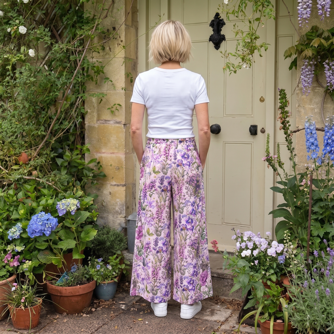 Matilda Cotton Trousers - Muswell Pink