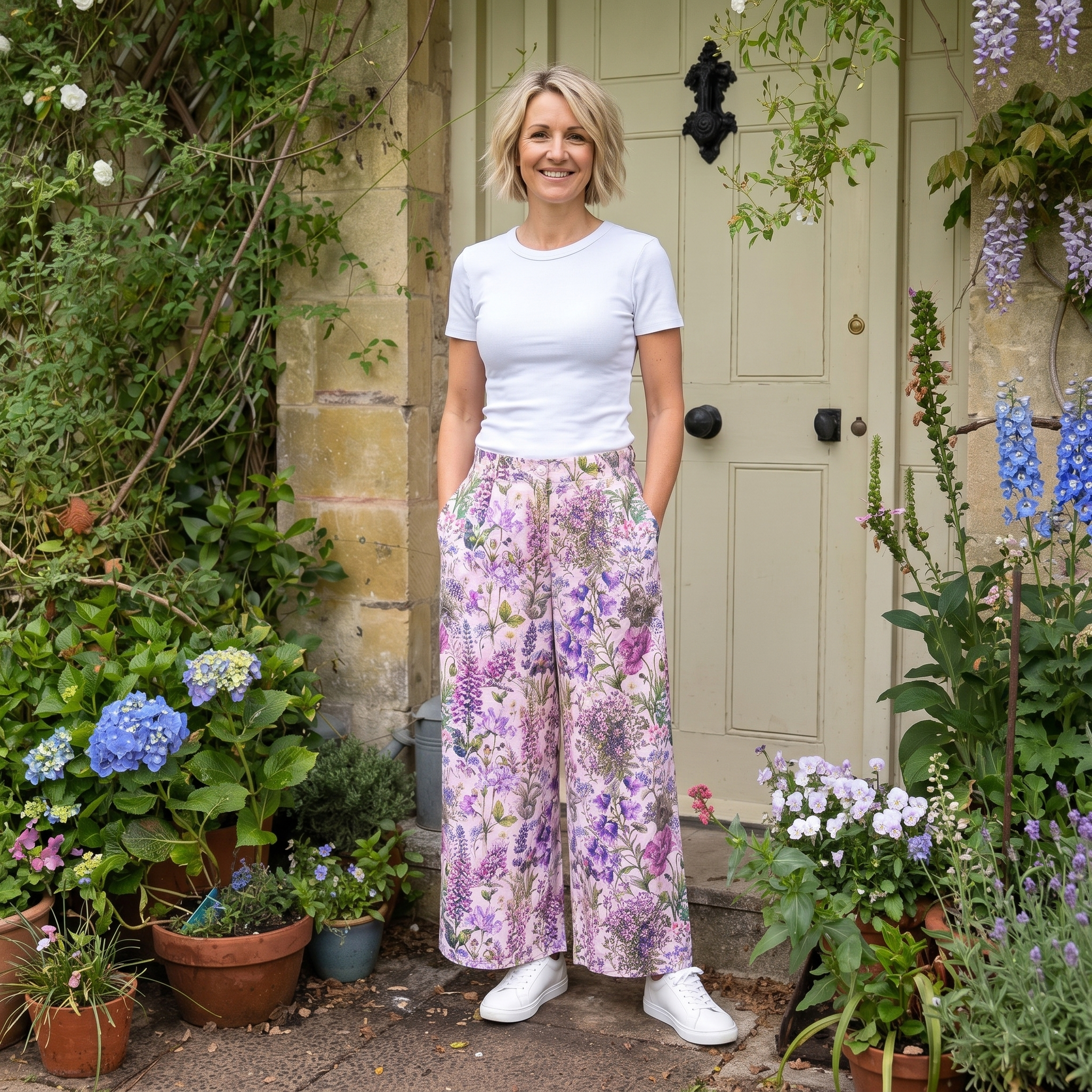 Matilda Cotton Trousers - Muswell Pink
