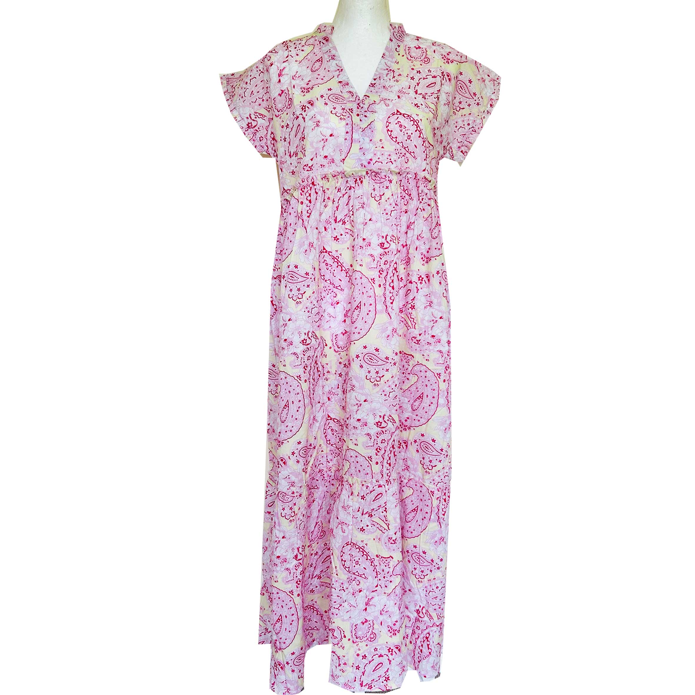 Olivia Tiered Dress - Paisley Rhubarb