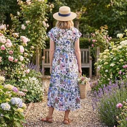 Olivia Cotton Dress - Petals