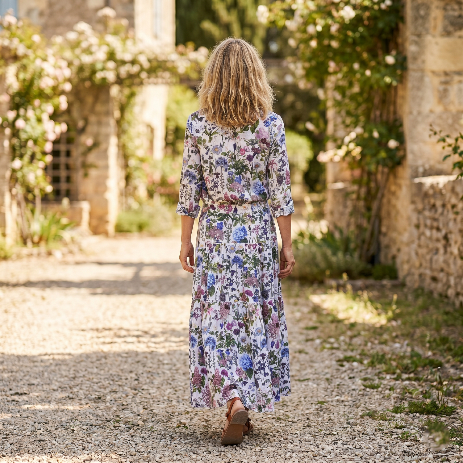 Stacey Cotton Shirt - Petals