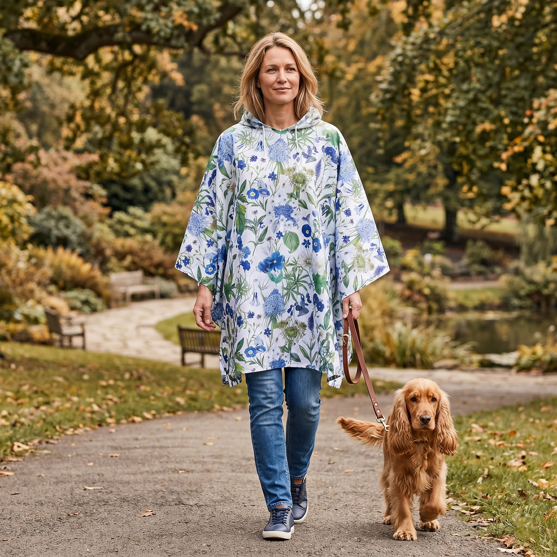 Rain Poncho - Cobalt