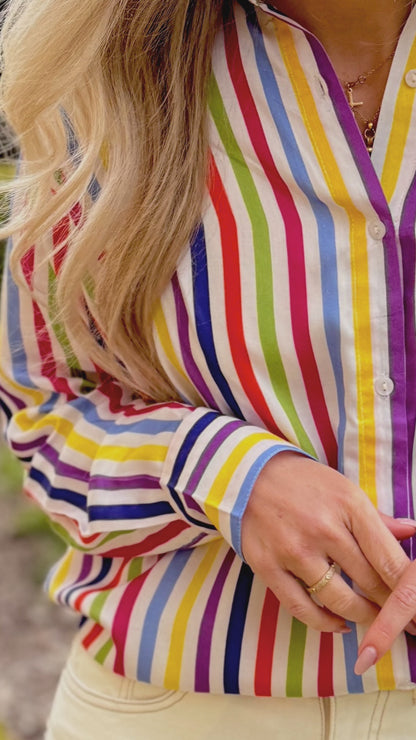 Stacey Shirt - Barton Summer Stripes