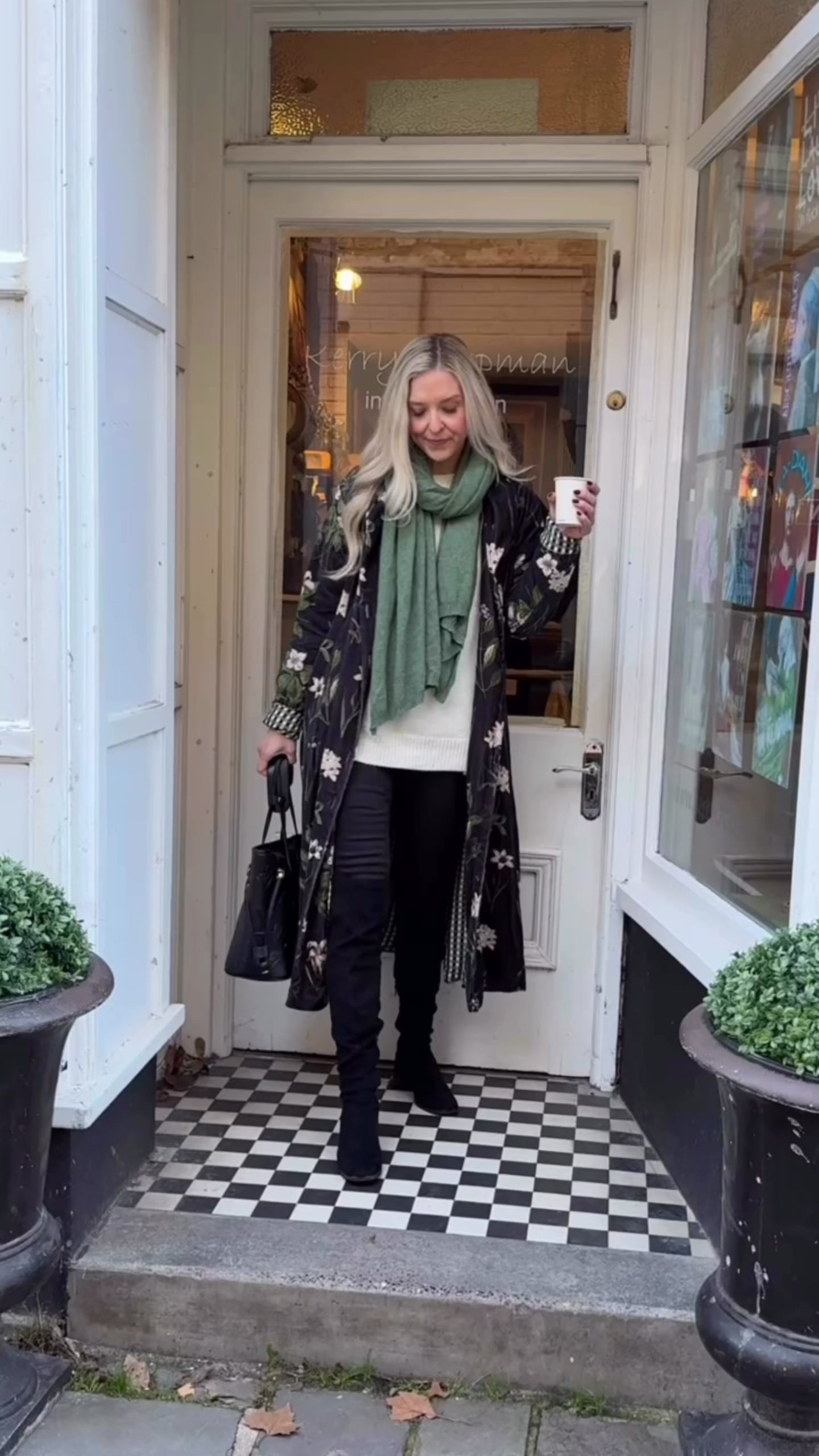 Carla Velvet Dress Coat - Serenity