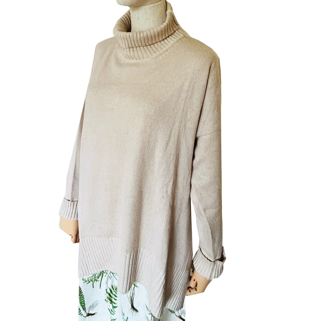 Roll Neck Jumper - Seedpearl