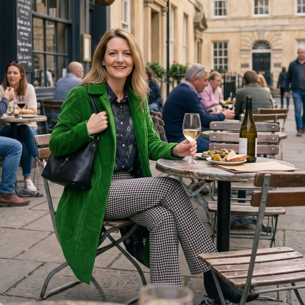 Sabrina Velvet Coat - Emerald