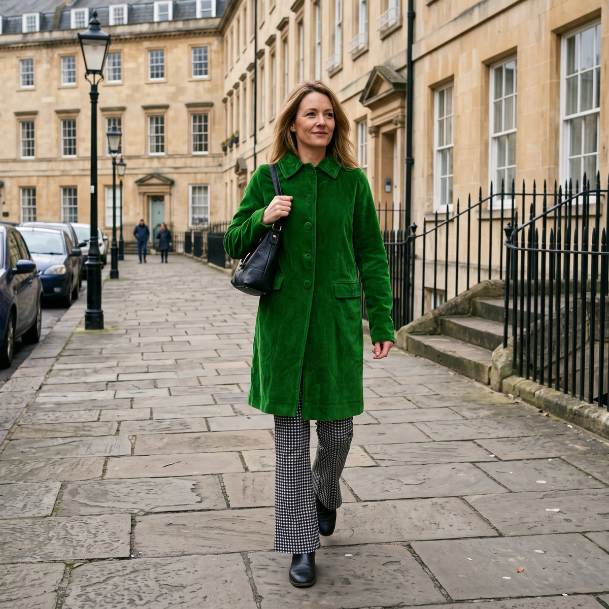 Sabrina Velvet Coat - Emerald