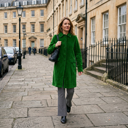 Sabrina Velvet Coat - Emerald