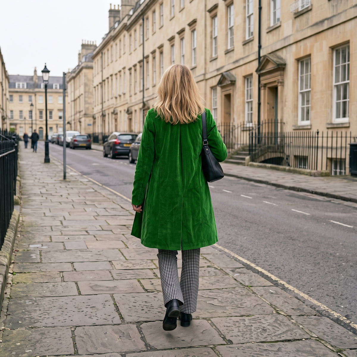 Sabrina Velvet Coat - Emerald