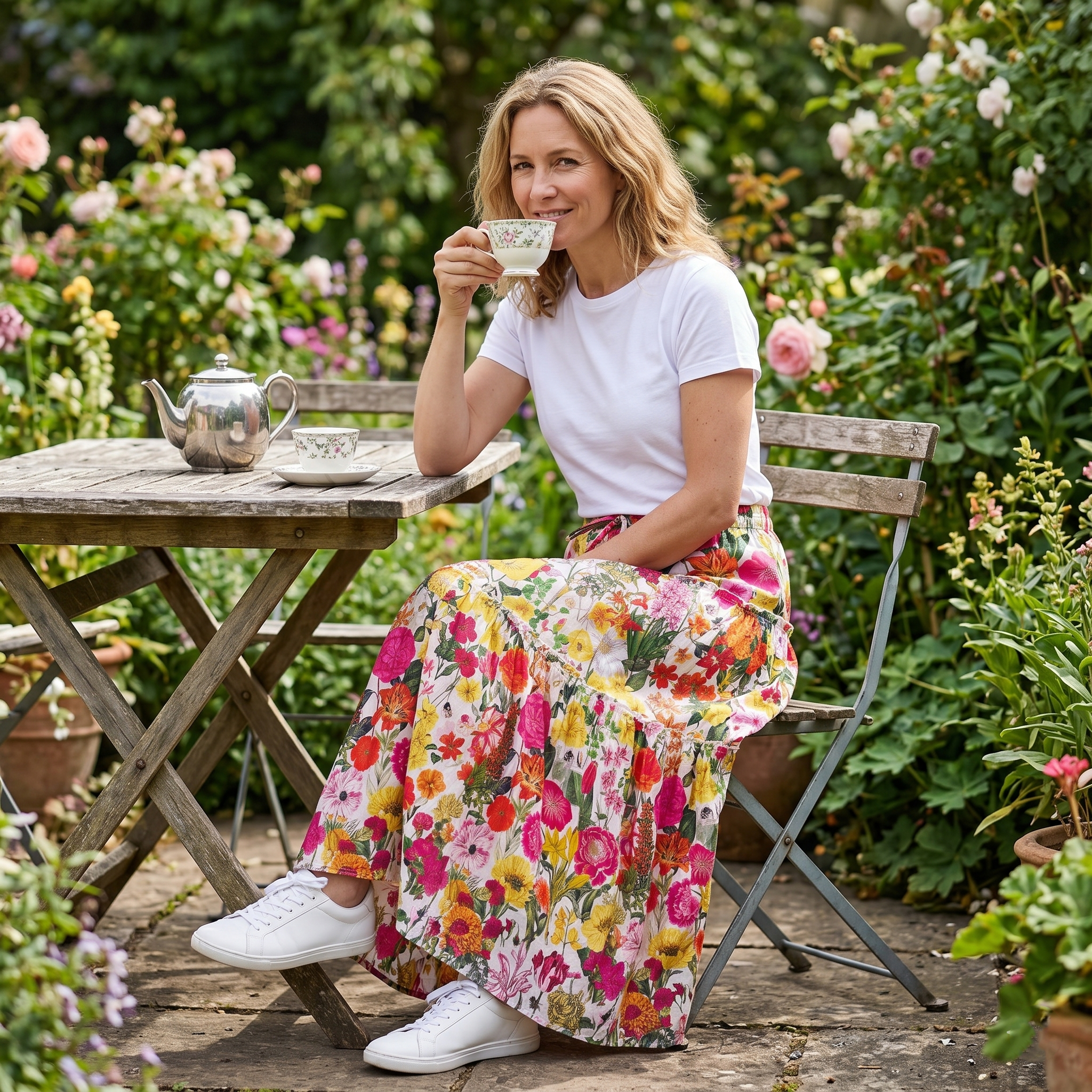 Sally Cotton Skirt - Banbury