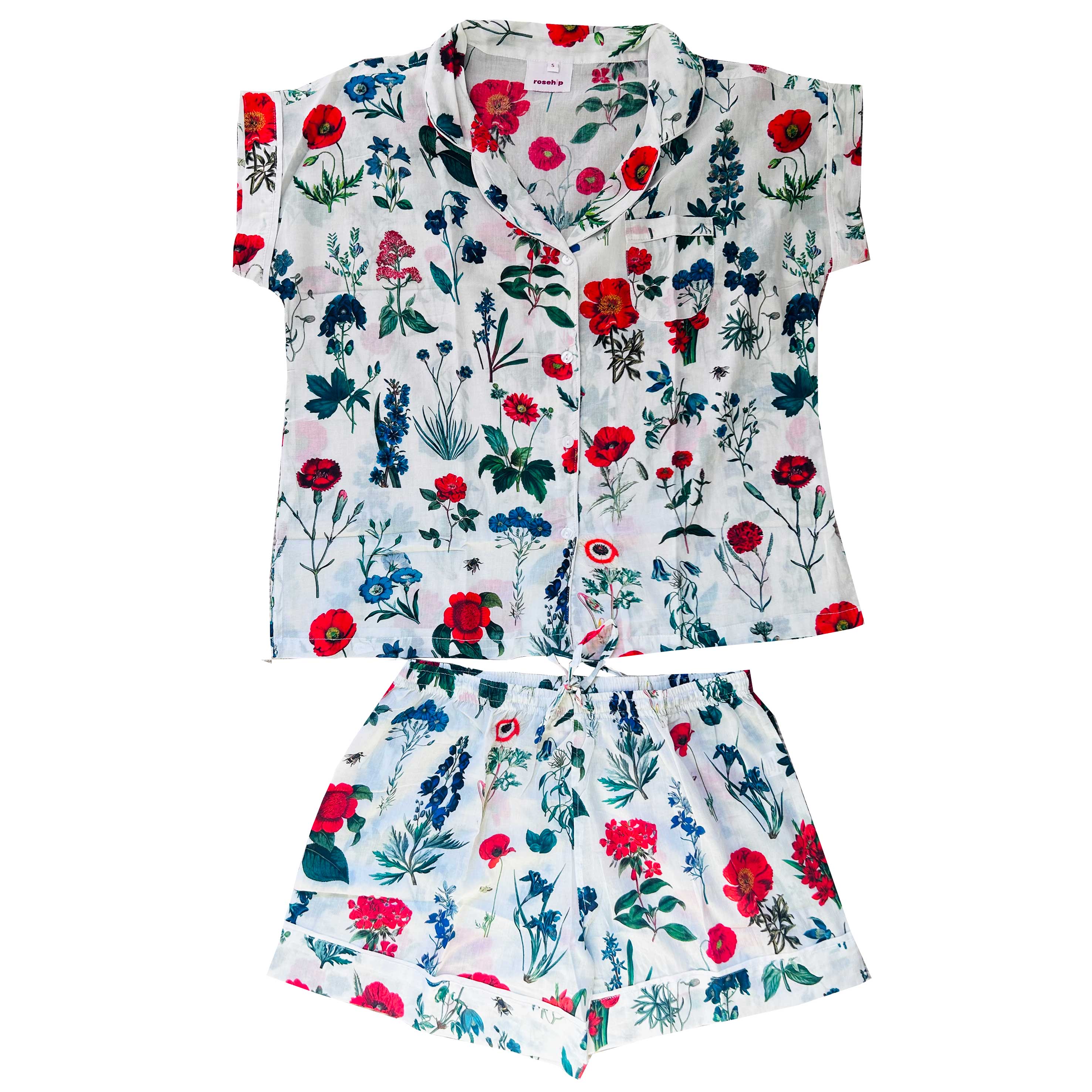 Short Pyjama Set - Poppies