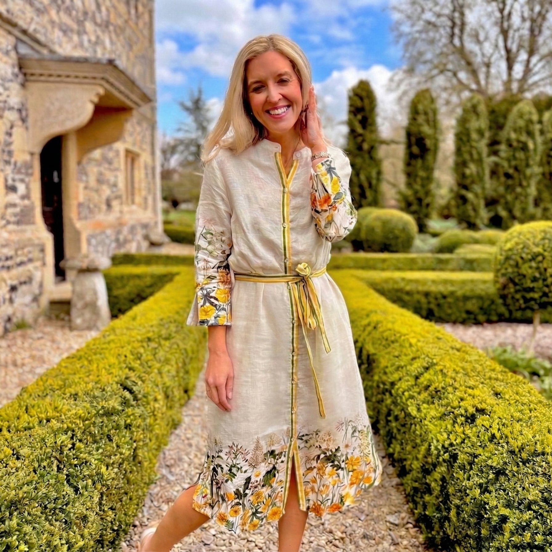 Suzie Linen Dress - Sunshine