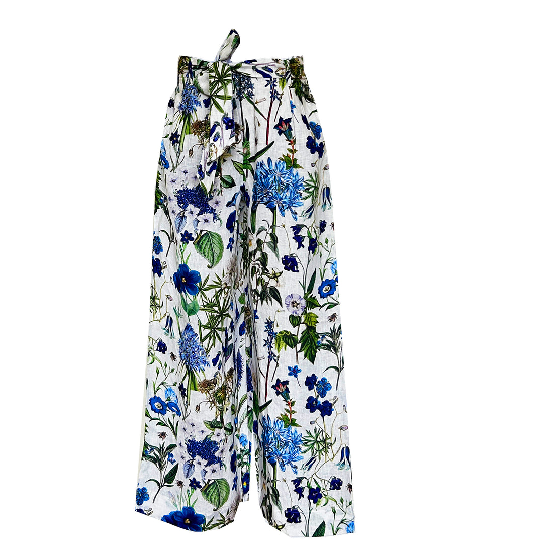 Tessa Linen Trousers - Cobalt