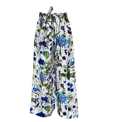 Tessa Linen Trousers - Cobalt