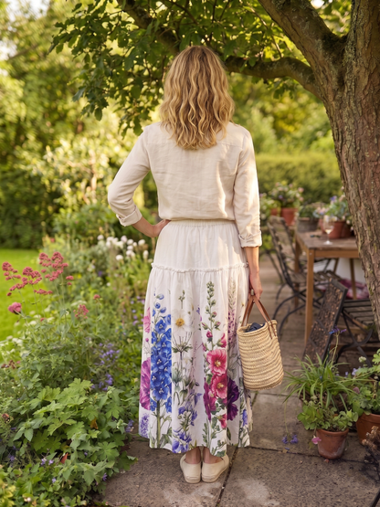 The Chelsea Cotton Poplin Skirt